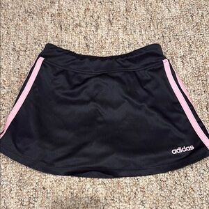 Adidas Black Skirt with Pink Stripes